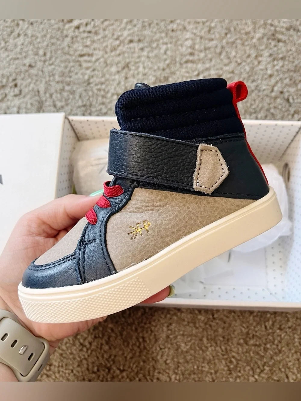 Freshly Picked NIB Retro Brooklyn High Top Sneakers Toddler Boys Size 7